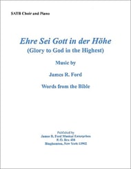 Ehre Sei Gott in der Hohe SATB choral sheet music cover Thumbnail